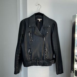 Black Vegan Leather Jacket